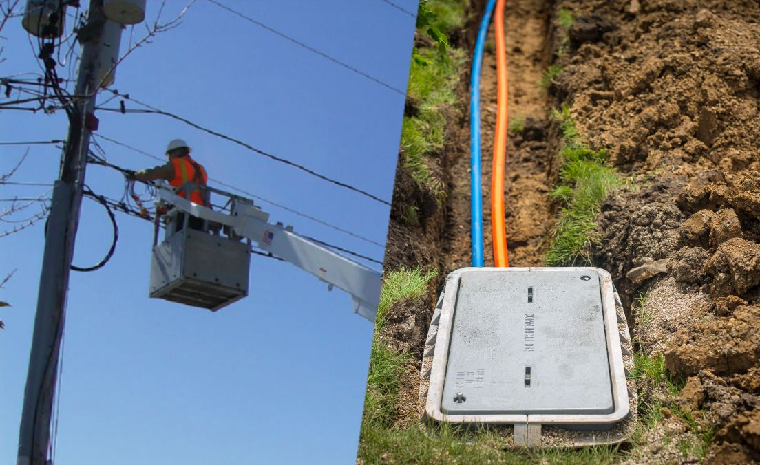 Aerial Fiber and Underground Fiber: Key Considerations for Your Next Project